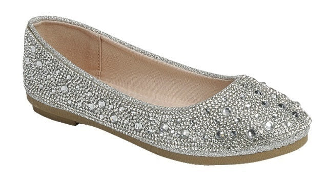 Mariana-25k Girls Flats - Silver - view 1