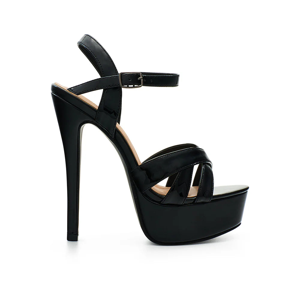 Flora-62 Dressy Heel - Black Patent - view 1
