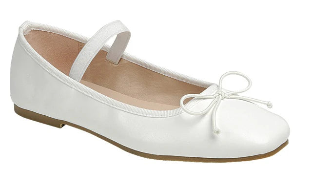 Truth-97k Girls Flats - White Patent - view 1