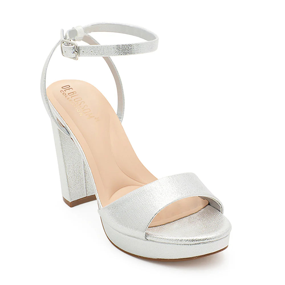 Jane-36 Dressy Heels - Silver Shimmer - view 2