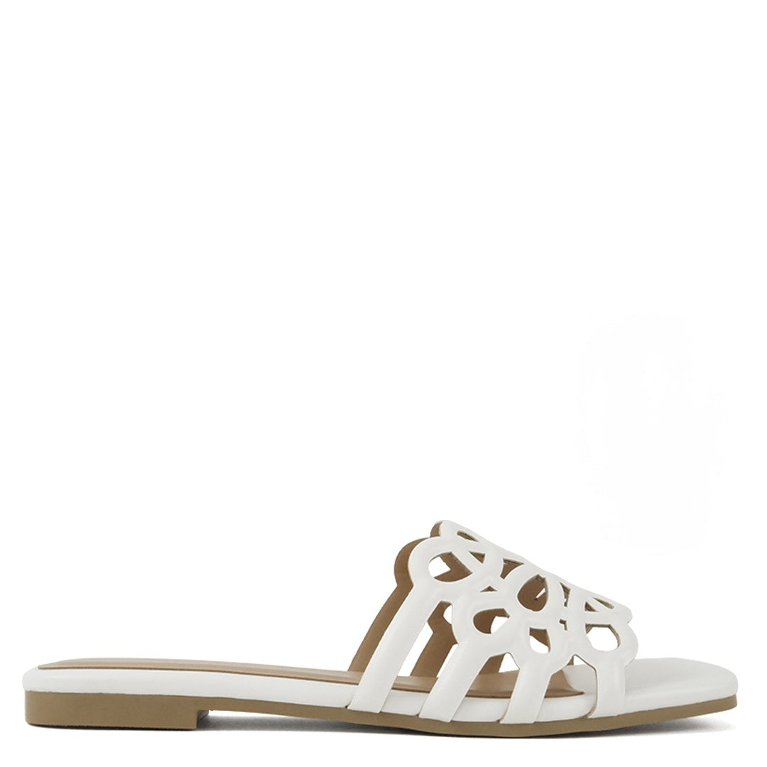 Suite Flat Sandals - White - view 1