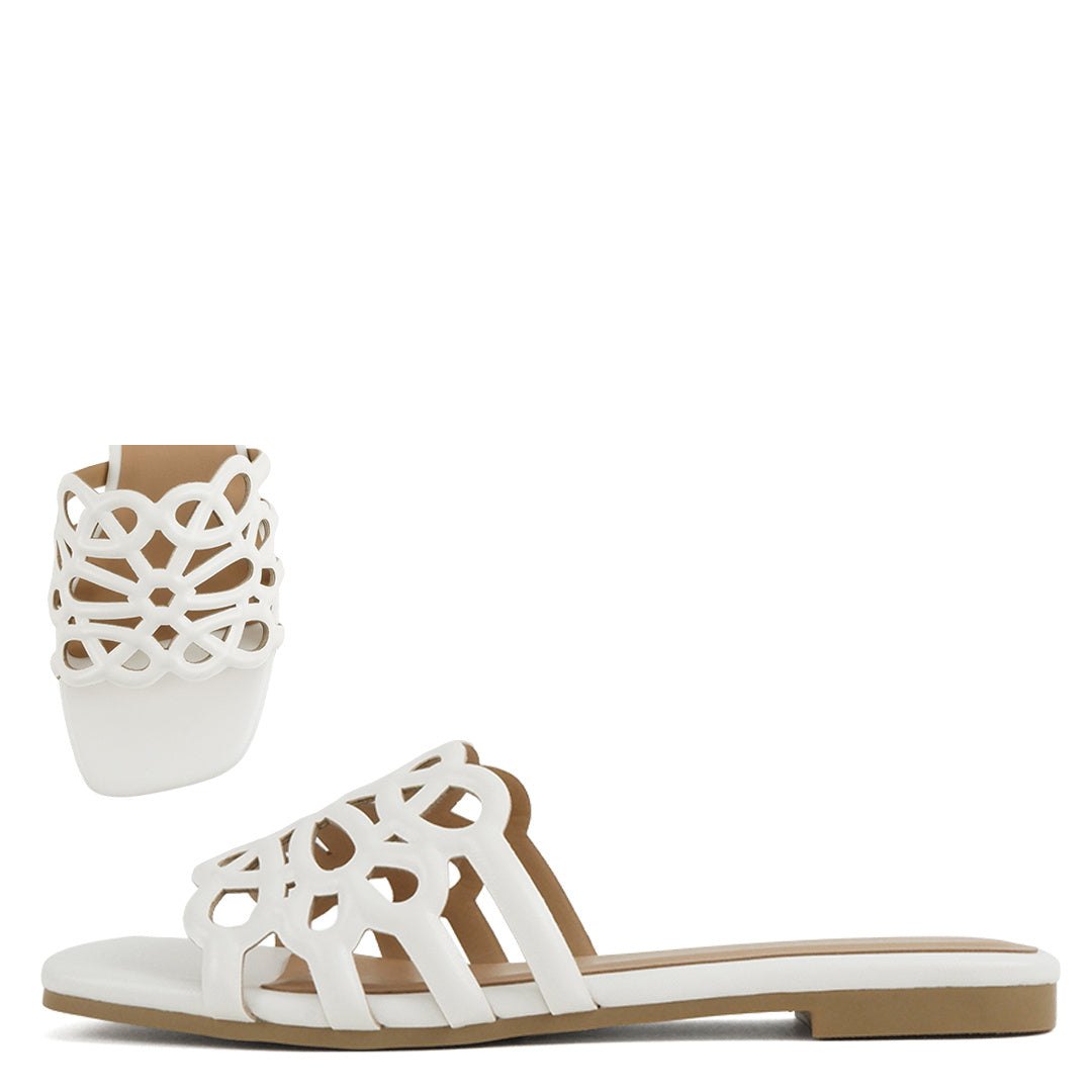 Suite Flat Sandals - White - view 2