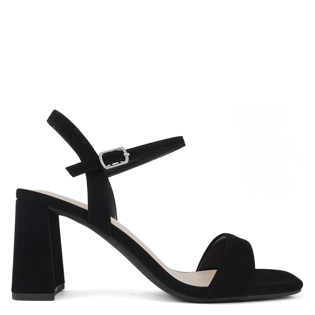 Nancy Casual Heels - Black Nubuck - view 1