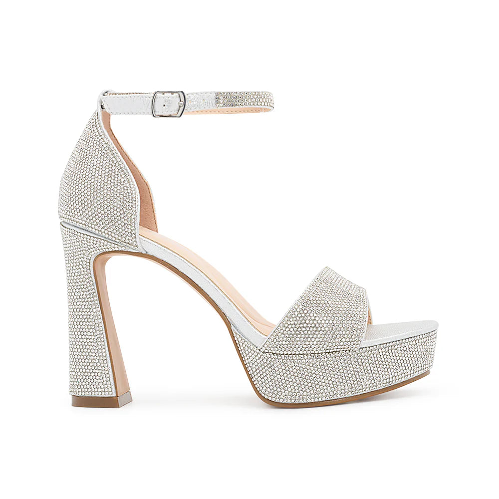 Regina-1 Dressy Heel - Silver Shimmer - view 2
