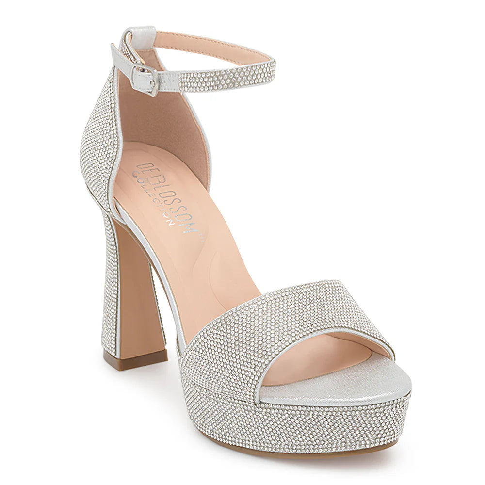 Regina-1 Dressy Heel - Silver Shimmer - view 1