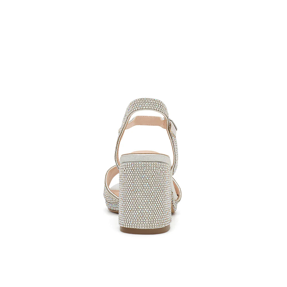Nelly-43 Dressy Heels - Silver Shimmer - view 2