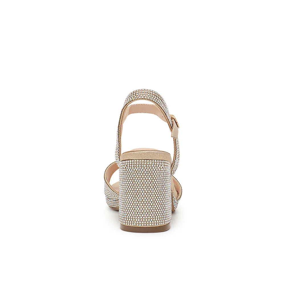 Nelly-43 Dressy Heels - Nude Shimmer - view 3