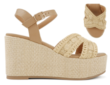 Loyal Platform Sandals - Natural/Raffia - view 2