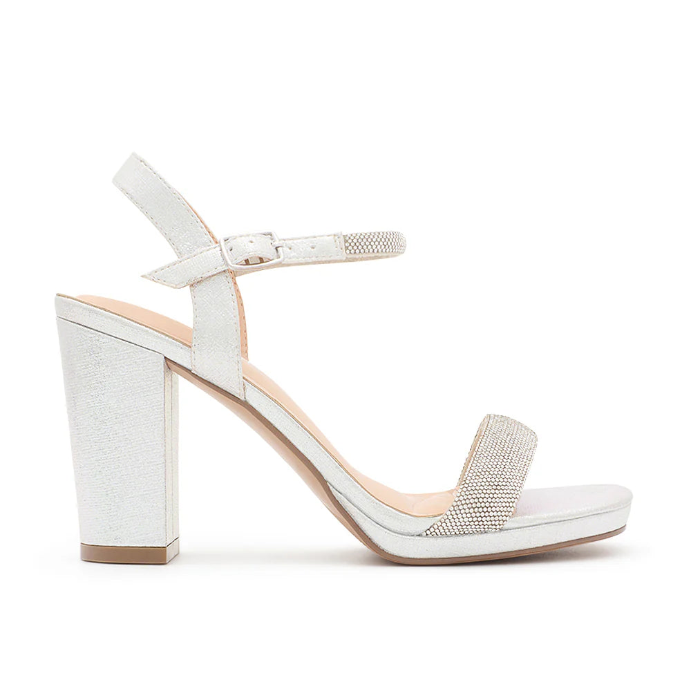 Morita-52 Dressy Heel - Silver Shimmer - view 1