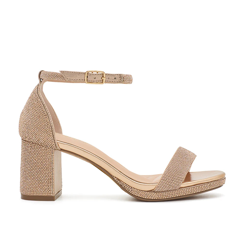 Nelly-138 Dressy Heels - Rose Gold - view 1