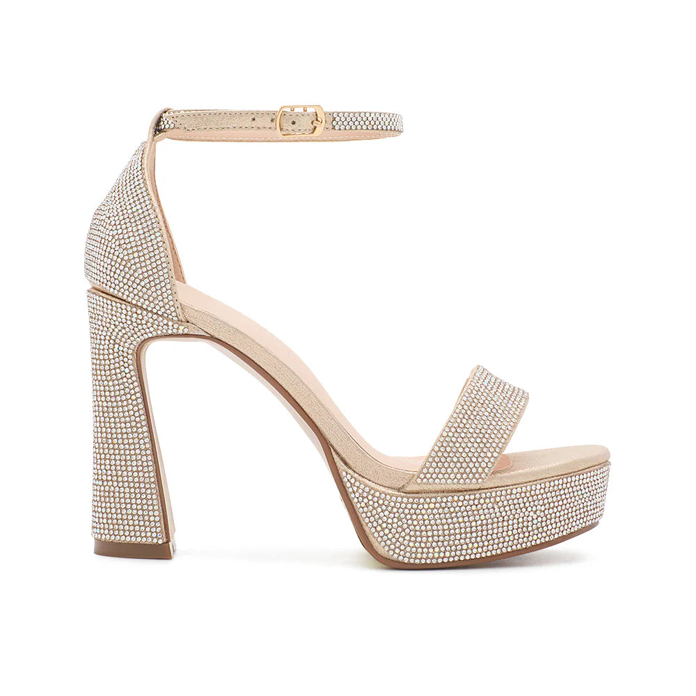 Regina-1 Dressy Heel - Nude Shimmer - view 3