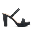 Amara-111 Dressy Heel - Black Shimmer - view 1
