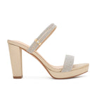 Amara-111 Dressy Heel - Nude Shimmer - view 1