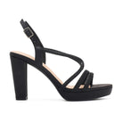 Amara-116 Dressy Heel - Black Shimmer - view 2
