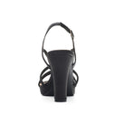 Amara-116 Dressy Heel - Black Shimmer - view 3