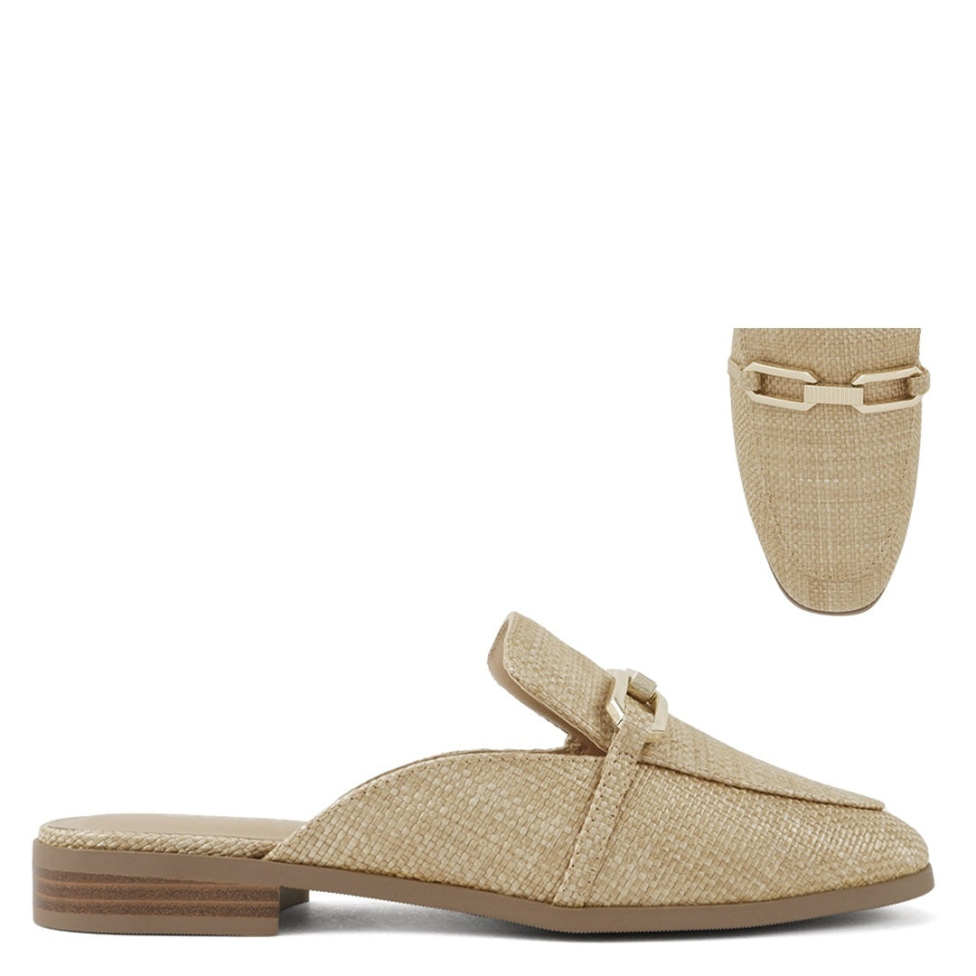 Eleanor Casual Flat - Natural Raffia - view 1
