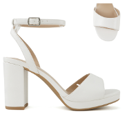 Harbor Casual Heels - White Pu - view 2