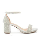 Nelly-7T Dressy Heels - White Shimmer - view 2