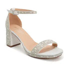 Nelly-7T Dressy Heels - White Shimmer - view 1