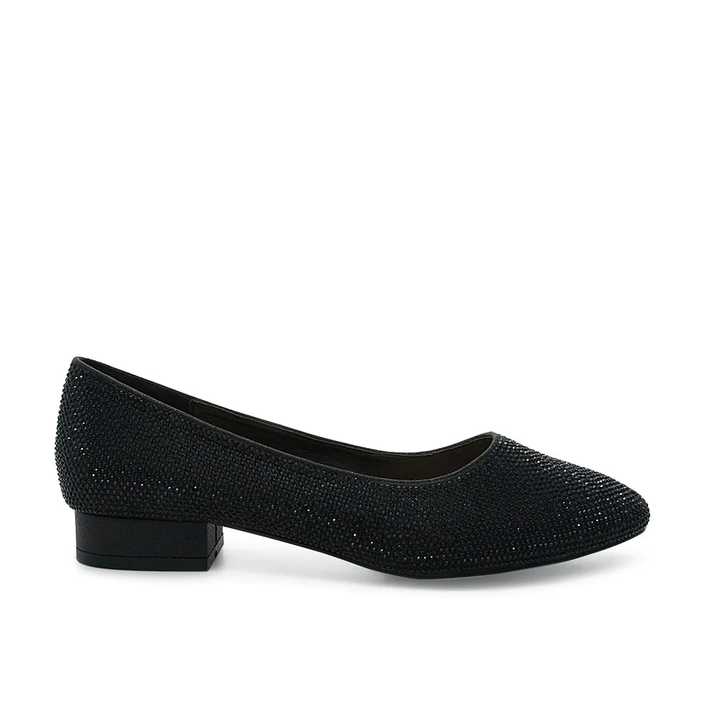 Aria-5w Dressy Heel - Black Shimmer - view 1