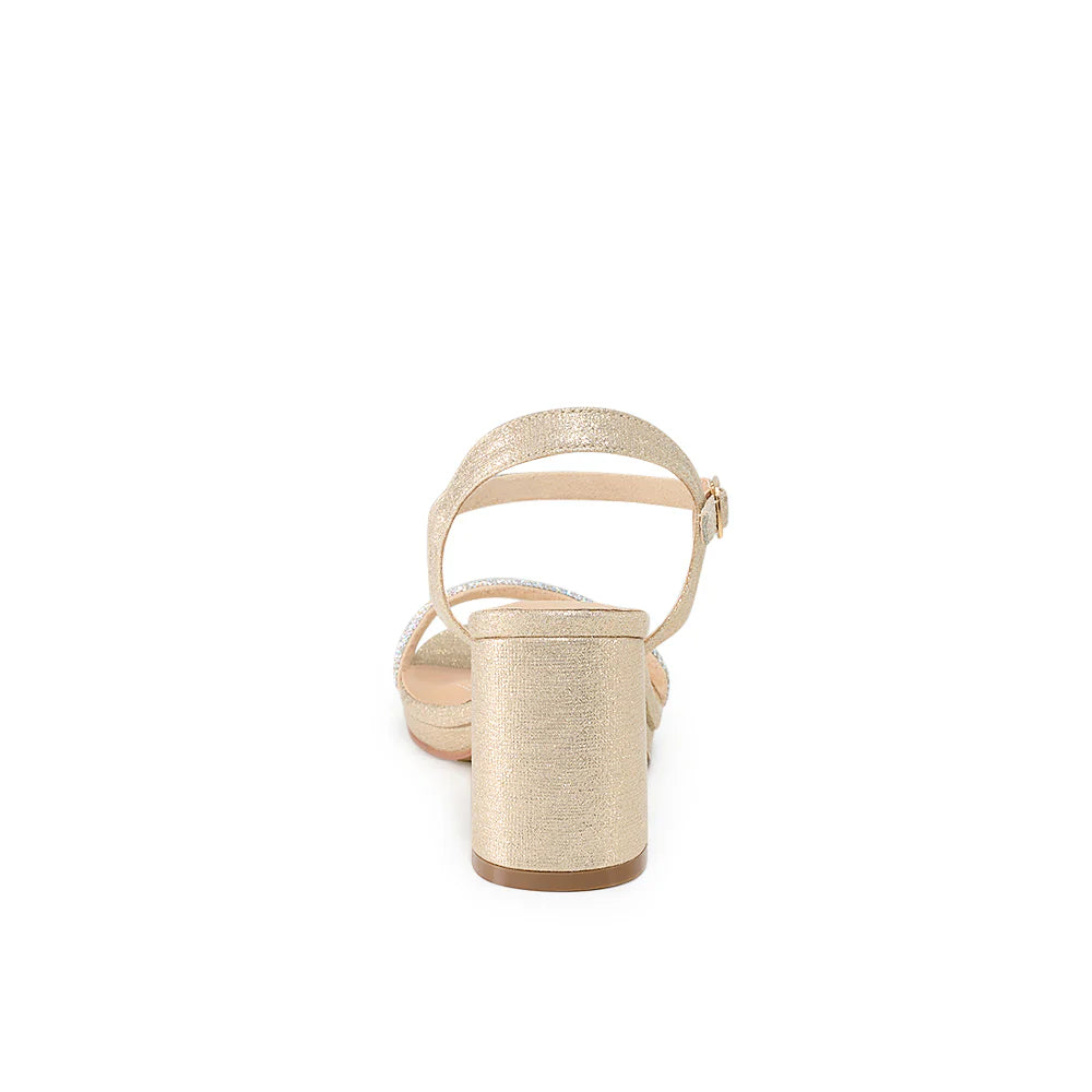 Nelly-30 Dressy Heels - Nude Shimmer - view 3