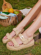 Bigmona Casual Sandals - Natural Raffia - view 6