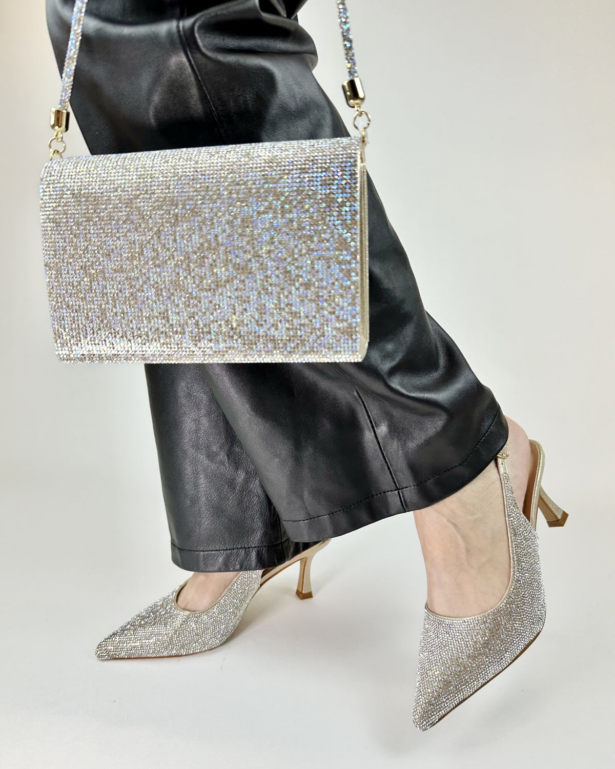 Keisha-1 Dressy Heel - Nude Shimmer - view 3