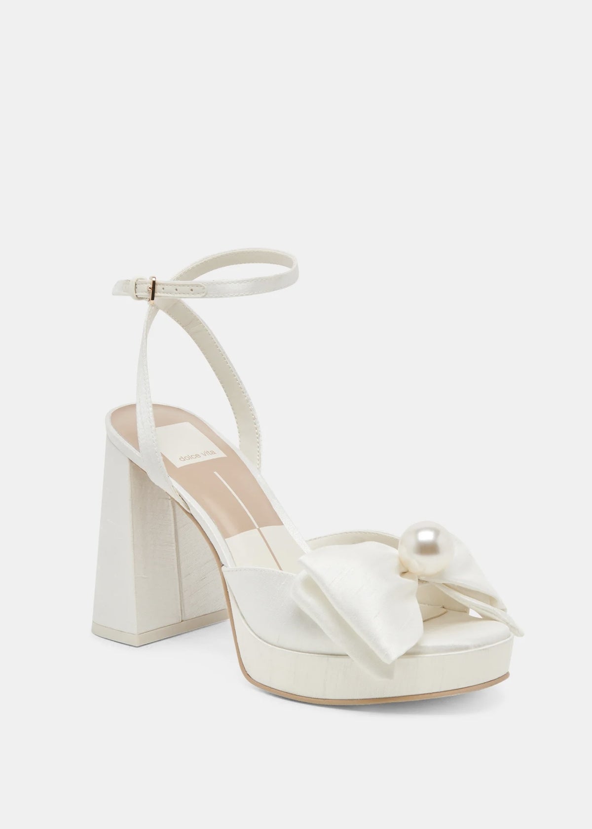 Patton Dressy Heel - Ivory Satin - view 1