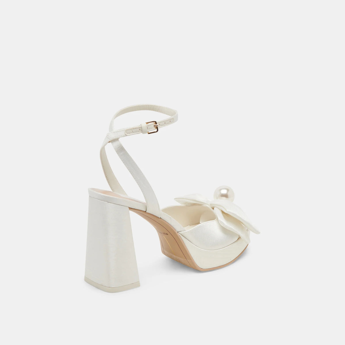 Patton Dressy Heel - Ivory Satin - view 6