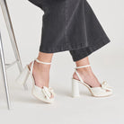 Patton Dressy Heel - Ivory Satin - view 4