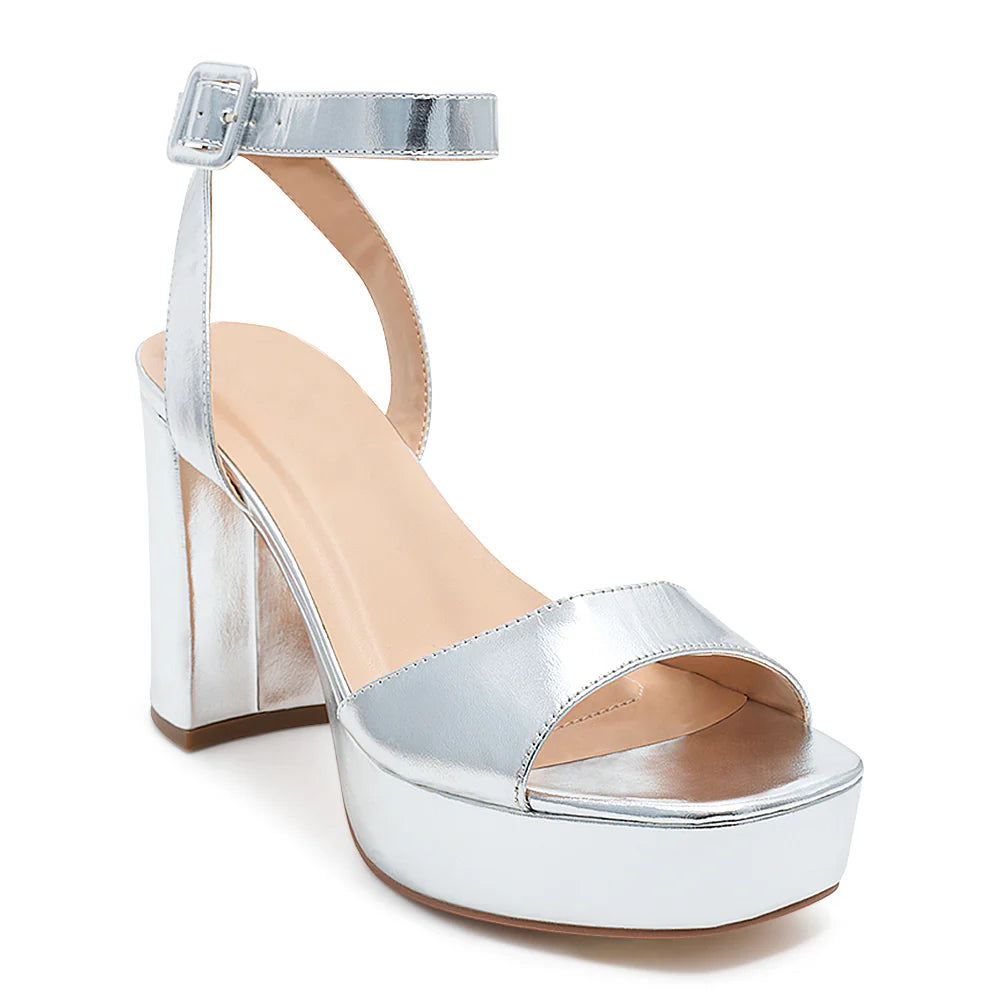 Anya-2 Dressy Heel - Silver Metallic - view 2
