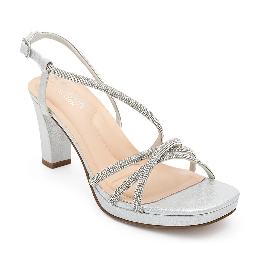 Dallas-1 Dressy Heels - Silver Shimmer - view 1