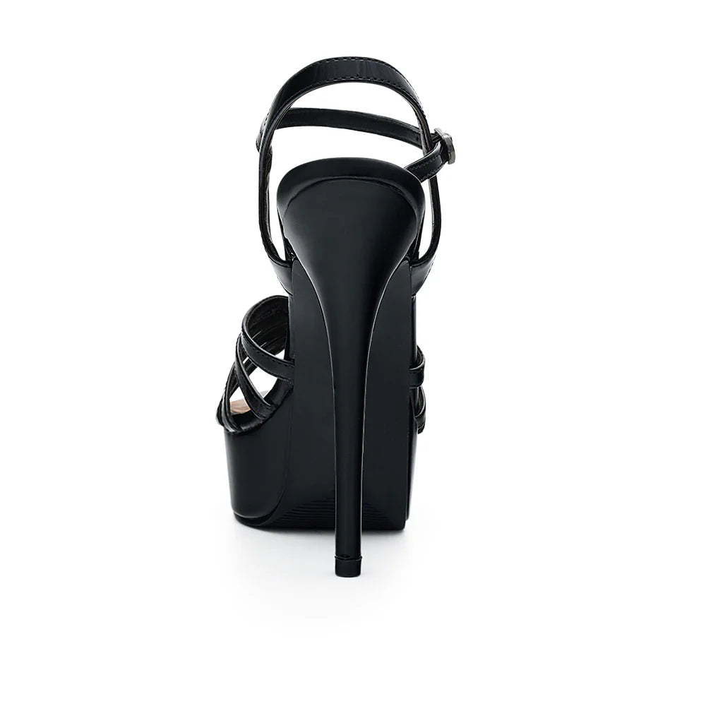 Flora-68 Dressy Heel - Black Patent - view 2