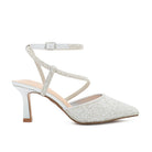 Lexie-3 Dressy Heels - White Pearl - view 1