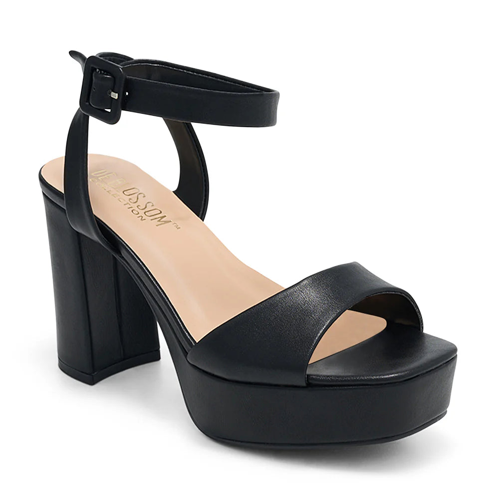 Anya-2 Dressy Heel - Black Pu - view 2