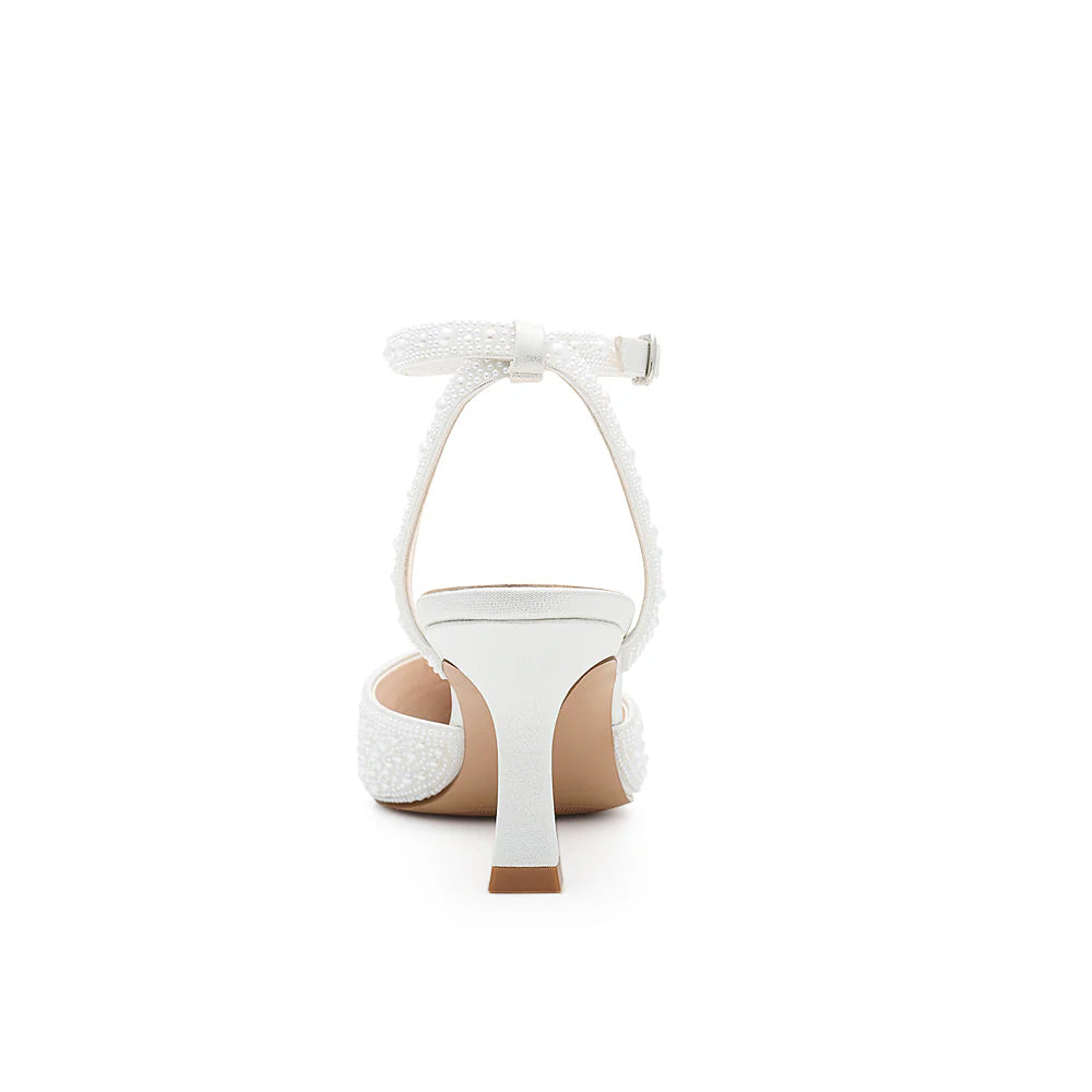 Lexie-4 Dressy Heels - White Pearl - view 3