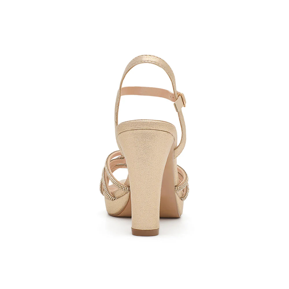 Amara-88 Dressy Heel - Gold Shimmer - view 3