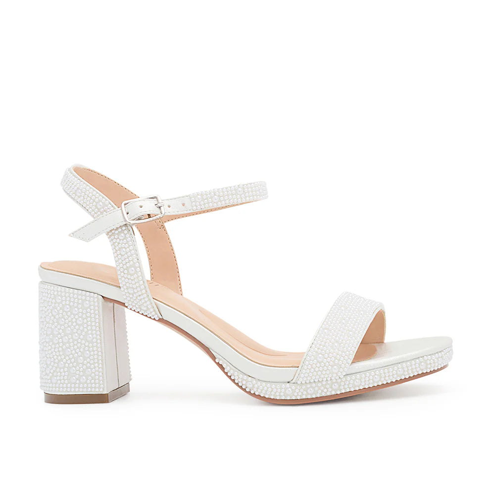 Nelly-20XT Dressy Heel - Pure White - view 1