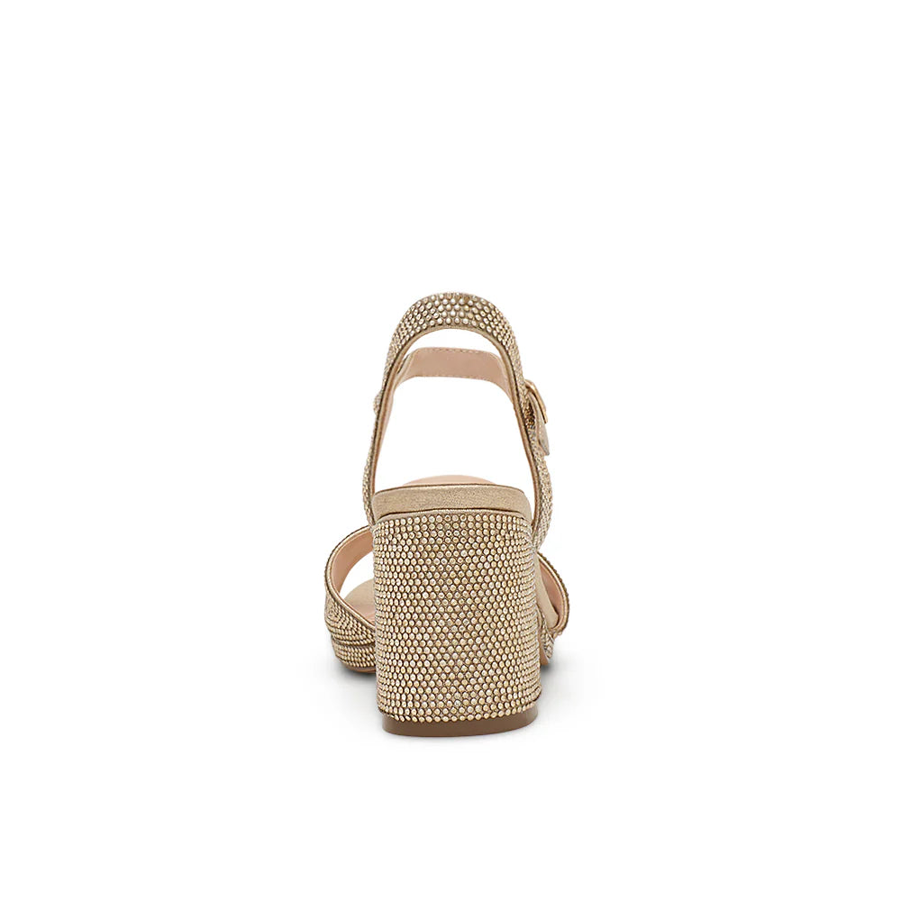 Nelly-43 Dressy Heels - Gold Shimmer - view 3