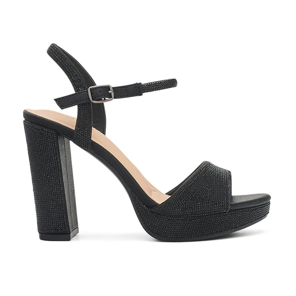 Jane-47 Dressy Heel - Black Shimmer - view 1