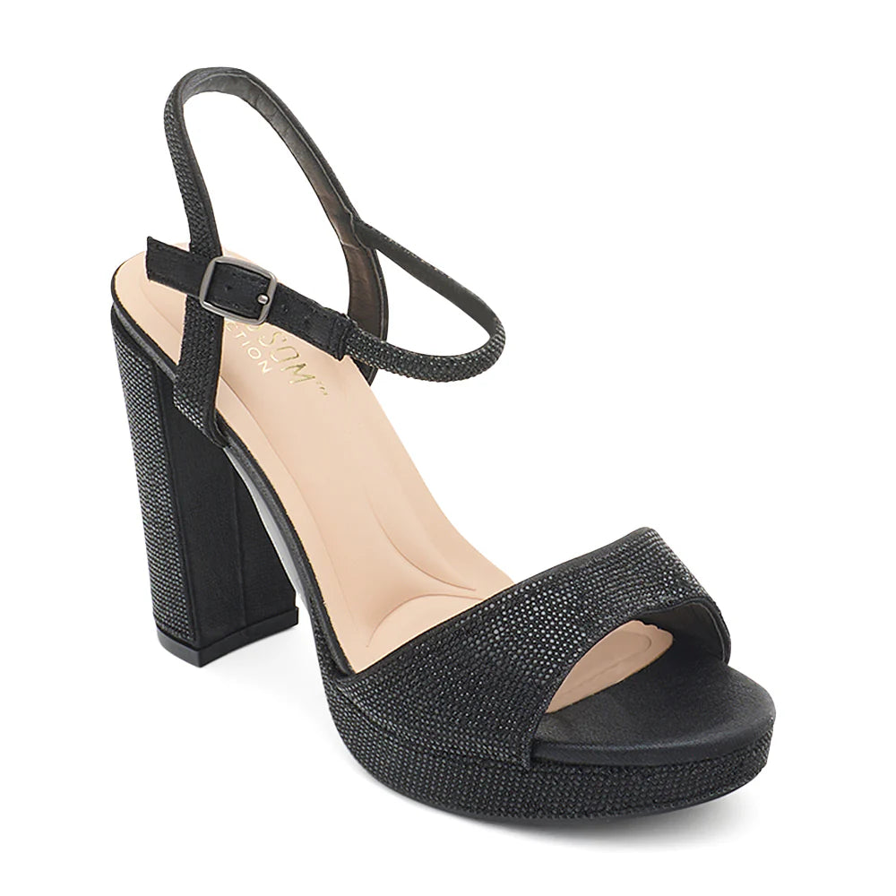 Jane-47 Dressy Heel - Black Shimmer - view 2