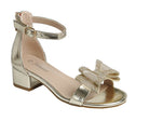Natalie-64k Kids Heel - Gold Pu - view 1