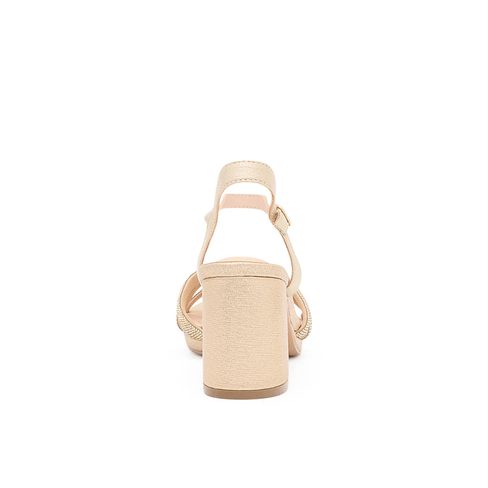 Nelly-188 Dressy Heels - Gold Shimmer - view 3