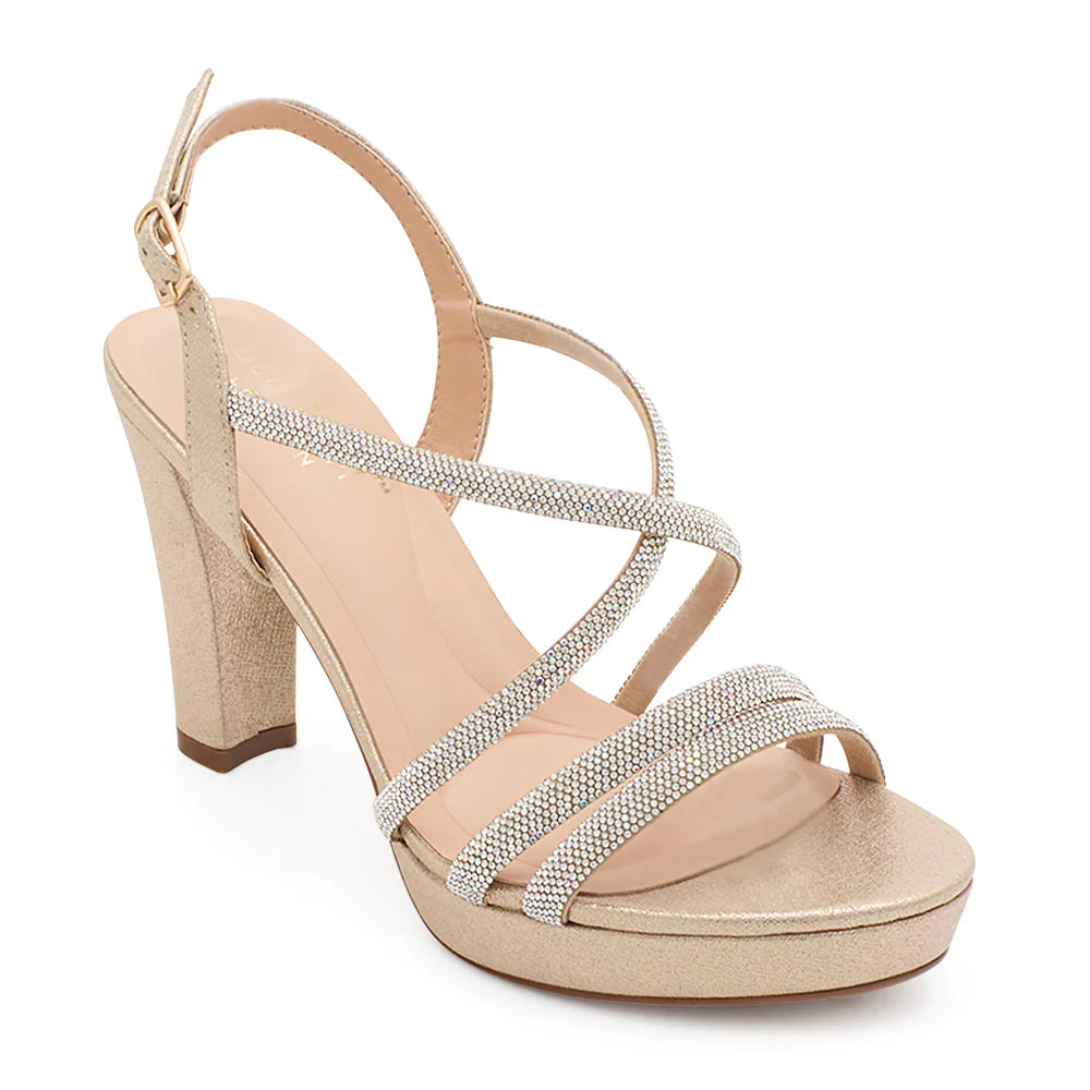 Amara-116 Dressy Heel - Nude Shimmer - view 1