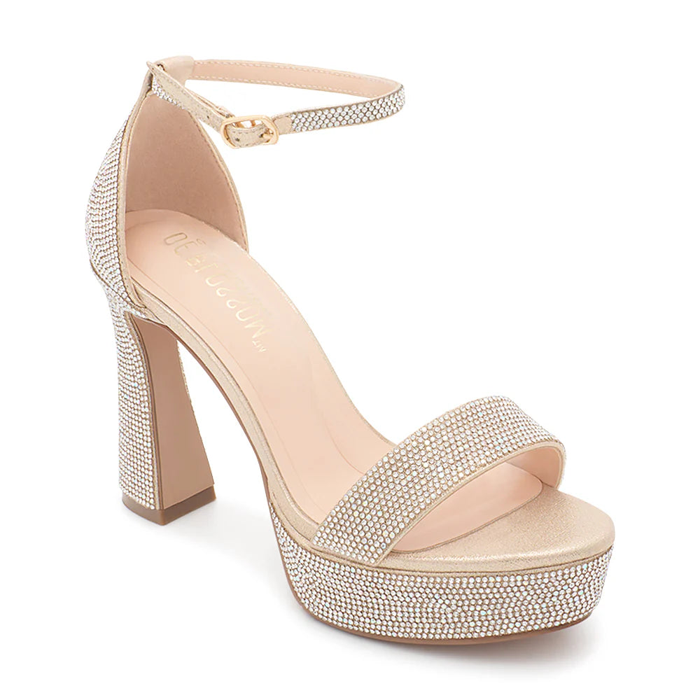 Regina-1 Dressy Heel - Nude Shimmer - view 1